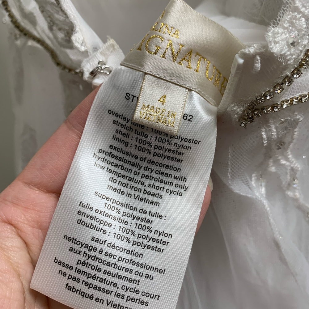 Galina Signature White Wedding Dress - Picture 3 of 10